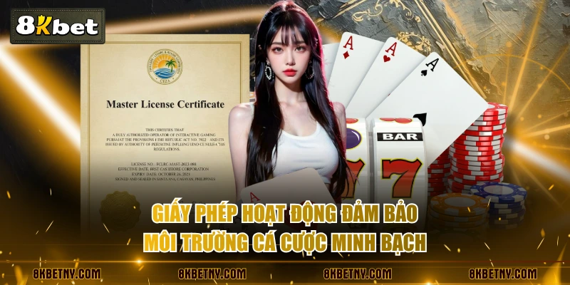 Giấy phép hoạt động đảm bảo môi trường cá cược minh bạch